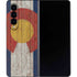 Colorado Flag Dark Wood Galaxy Z Fold4 5G Skin